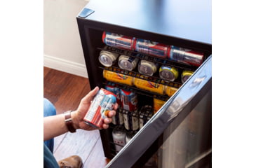 Image of NewAir Can Freestanding Beverage Fridge - 126 Cans, Black, AB-1200B