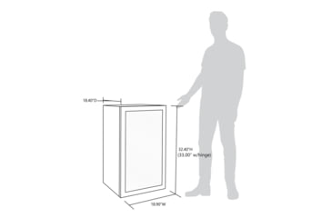Image of NewAir Can Freestanding Beverage Fridge - 126 Cans, Black / Stainless Steel, AB-1200