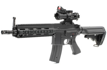 Image of Newcon Optik NC 4x32 Red Dot Sight, 0.33 MOA Red/Green Rangefinding Reticle, Black, NC 4x32