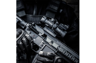 Image of Newcon Optik NC 4x32 Red Dot Sight, 0.33 MOA Red/Green Rangefinding Reticle, Black, NC 4x32