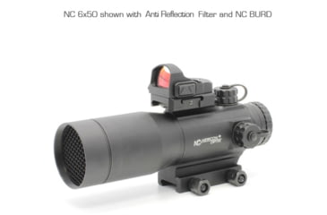 Image of Newcon Optik NC 6x50 Red Dot Sight, 0.25 MOA Red/Green Rangefinding Reticle, Black, NC 6x50