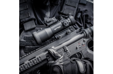 Image of Newcon Optik NC 6x50 Red Dot Sight, 0.25 MOA Red/Green Rangefinding Reticle, Black, NC 6x50