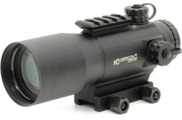 Image of Newcon Optik NC 6x50 Red Dot Sight, 0.25 MOA Red/Green Rangefinding Reticle, Black, NC 6x50