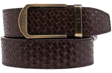 Image of Nexbelt Basket Weave Dress Belt, Non-EDC, Brown, PCE5093