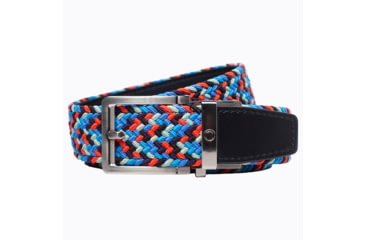 Image of Nexbelt Braided Belt, Red/Grey/Blue, Up to 50" Waist, PCD4788