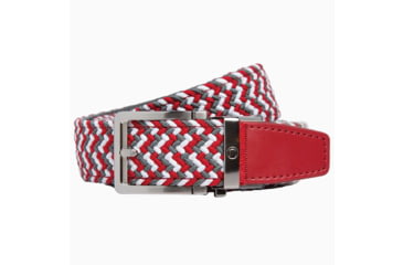 Image of Nexbelt Braided Belt, Red/Grey/White, Up to 50 Waist, PCD1657