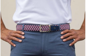 Image of Nexbelt Braided Belt, Red/White/Blue, PCD8087