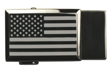 Image of Nexbelt Classic Beveled USA Buckle, Gunmetal, BCH5895