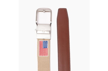 Image of Nexbelt Embroidered USA Belt, Tan/Blue, Up to 50 Waist, CEP2272