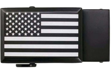 Image of Nexbelt Go-In Beveled USA Buckle, Black, BGB5901