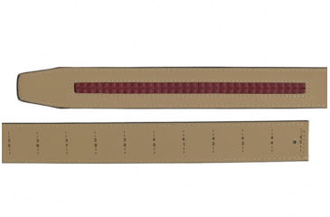 Image of Nexbelt Smooth USA Flag Tip Debossed Dress Belt, Non-EDC, White, PCH6243