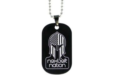 Image of Nexbelt Spartan Dog Tag - Black Series, Aluminum, DT002