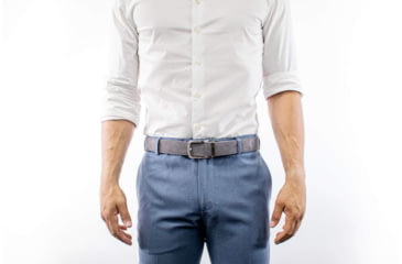 Image of Nexbelt Suede Dress Belt, Non-EDC, Grey, PCE0975