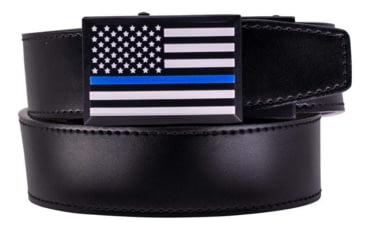 Image of Nexbelt Thin Blue Line Classic EDC Gun Belt, Black, 1.38in, PCS0913