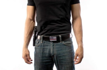 Image of Nexbelt Thin Red Line Classic EDC Gun Belt, Black, 1.38in, PCS0920