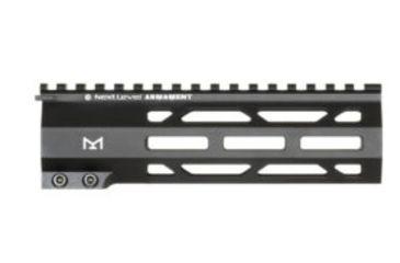 Image of Next Level Armament NLA AR -15 M-Lok Handguard, 5.56 mm, 4.5 in, 5 slots, Anodized, Black, NLX554