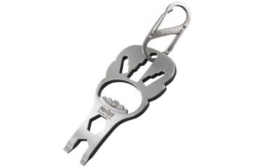 Image of NexTool Monster Mouth Pocket Multi-tool w/Carabiner, Chrome KT5010B