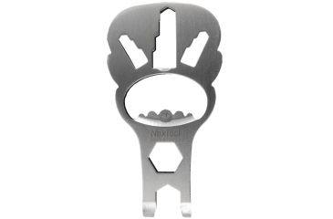 Image of NexTool Monster Mouth Pocket Multi-tool w/Carabiner, Chrome KT5010B