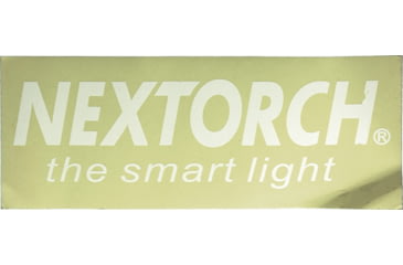 Image of Nextorch Sticker, 9.75in X 3.75in, White Lettering With Clear Background, Free With Purchase Of Any Nextorch Product, Limit One Per Location, Customer Must Request Free Item, NXS