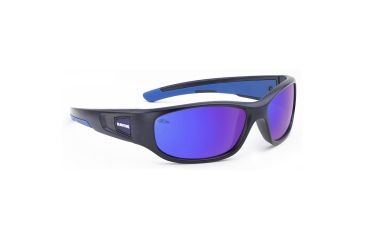 Image of NFL Zone Baltimore Ravens Single Vision Prescription Sunglasses, Matte Dark Blue Frame, 655975T03SV