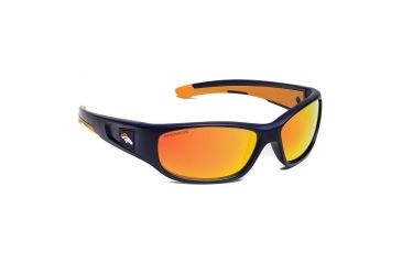 Image of NFL Zone Denver Broncos Single Vision Prescription Sunglasses, Matte Dark Blue Frame, 655975T10SV