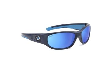 Image of NFL Zone Detroit Lions Single Vision Prescription Sunglasses, Matte Dark Blue Frame, 655975T11SV