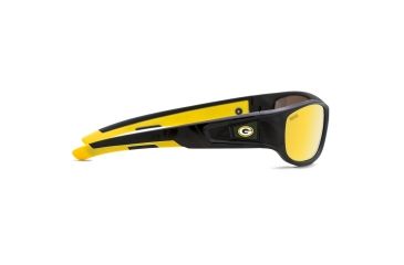 Image of NFL Zone Green Bay Packers Single Vision Prescription Sunglasses, Matte Black Frame, 655975T12SV