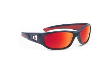 Image of NFL Zone Houston Texans Single Vision Prescription Sunglasses, Matte Dark Blue Frame, 655975T13SV