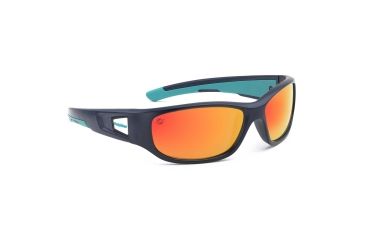 Image of NFL Zone Miami Dolphins Single Vision Prescription Sunglasses, Matte Dark Blue Frame, 655975T17SV