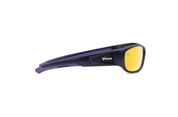 Image of NFL Zone Minnesota Vikings Single Vision Prescription Sunglasses, Matte Dark Blue Frame, 655975T18SV
