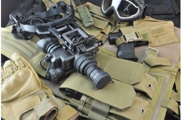 Image of NG PVS7 QS MG Gen 2Plus Night Vision Goggles Quick Silver White Phosphor with Manual Gain, Black NGPVS72QSM