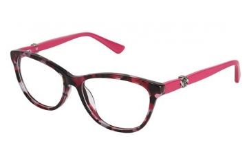 Image of Nicole Miller Arden Single Vision Prescription Eyeglasses - Frame BERRY TORTOISE, Size 52/15mm NMARDEN03