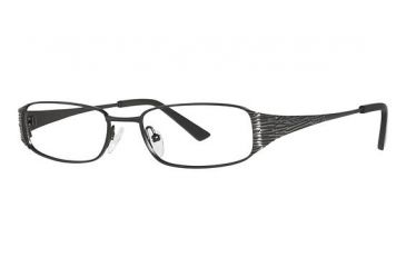 Image of Nicole Miller Bayard Bifocal Prescription Eyeglasses - Frame Matte Black, Size 50/16mm NMBAYARD01