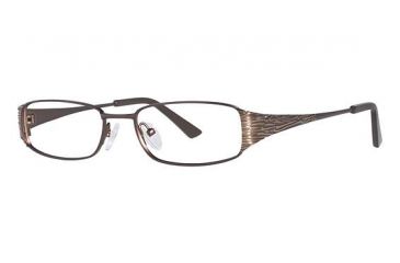 Image of Nicole Miller Bayard Bifocal Prescription Eyeglasses - Frame Matte Chocolate Brown, Size 50/16mm NMBAYARD02