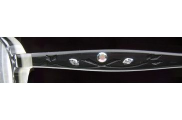 Image of Nicole Miller Beaded SENM BEAD00 Single Vision Prescription Eyewear - Ebony SENM BEAD004835 BK