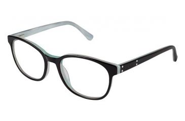 Image of Nicole Miller Bloomfield Bifocal Prescription Eyeglasses - Frame BLACK, Size 54/19mm NMBLOOMFIELD01