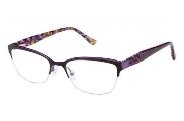 Image of Nicole Miller Bogart Progressive Prescription Eyeglasses - Frame MATTE BLK, Size 50/17mm NMBOGART01