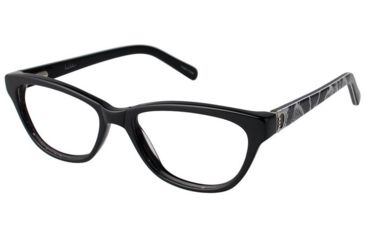 Image of Nicole Miller Bryant Eyeglass Frames - Frame BLACK/SNAKE, Size 52/16mm NMBRYANT01