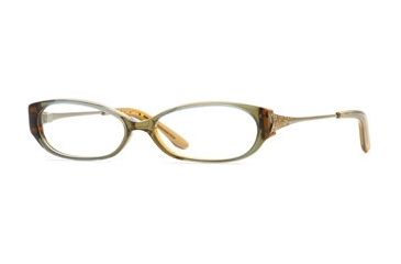 Image of Nicole Miller Collection NL Classique SENL CLAS00 Progressive Prescription Eyeglasses - Olive SENL CLAS005235 GN