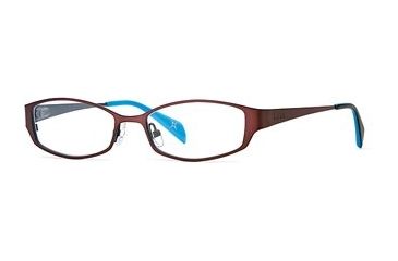 Image of Nicole Miller Collection NL Double Vision SENL DOUB00 Eyeglass Frames - Port SENL DOUB005135 BUR