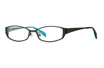 Image of Nicole Miller Collection NL Double Vision SENL DOUB00 Eyeglass Frames - Water 4 Chocolate SENL DOUB005135 BN