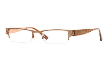 Image of Nicole Miller Collection NL Luxe SENL LUXE00 Progressive Prescription Eyeglasses - Truffle SENL LUXE005140 BN