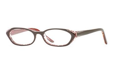 Image of Nicole Miller Collection NL Scandale SENL SCAN00 Progressive Prescription Eyeglasses - Bamboo SENL SCAN005240 BN