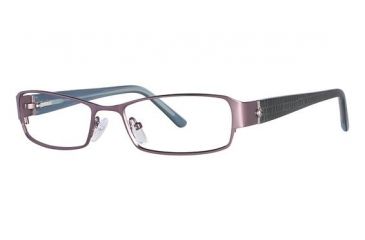 Image of Nicole Miller Cornelia Bifocal Prescription Eyeglasses - Frame Matte Light Purple/Navy, Size 53/17mm NMCORNELIA03