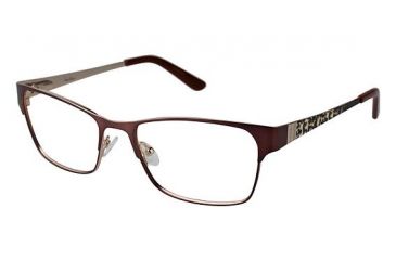 Image of Nicole Miller East Eyeglass Frames - Frame MATTE BROWN, Size 54/17mm NMEAST02