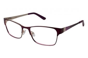 Image of Nicole Miller East Eyeglass Frames - Frame MATTE EGGPLANT, Size 54/17mm NMEAST03