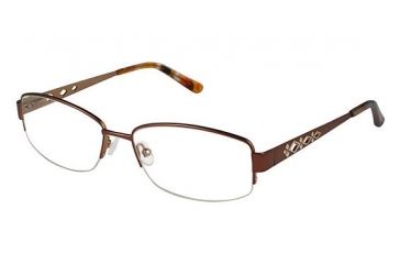 Image of Nicole Miller Emerson Eyeglass Frames - Frame BROWN/TORTOISE, Size 58/17mm NMEMERSON02