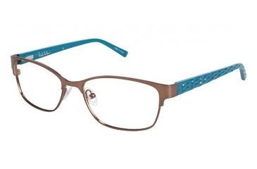 Image of Nicole Miller Esme Bifocal Prescription Eyeglasses - Frame MATTE DK BROWN, Size 53/16mm NMESME02