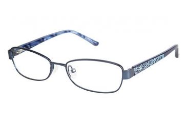 Image of Nicole Miller Fleur Bifocal Prescription Eyeglasses - Frame Navy, Size 49/15mm NMFLEUR03