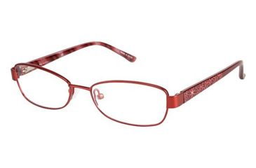 Image of Nicole Miller Fleur Bifocal Prescription Eyeglasses - Frame Red, Size 49/15mm NMFLEUR02